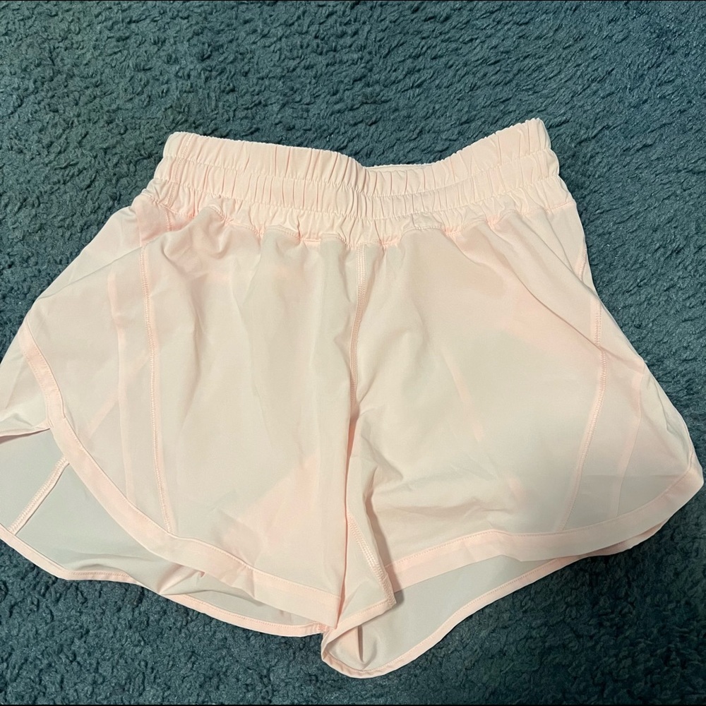 Lululemon Track That Mid-Rise Shorts Strawberry Milkshake 5 in.
